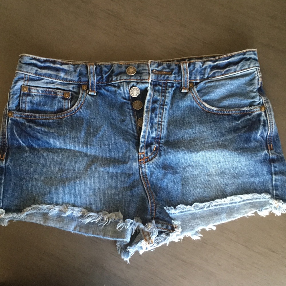 Free People jean shorts